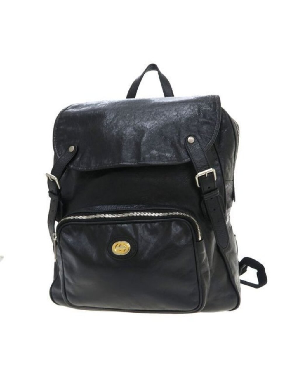 Gucci Leather Backpack Black